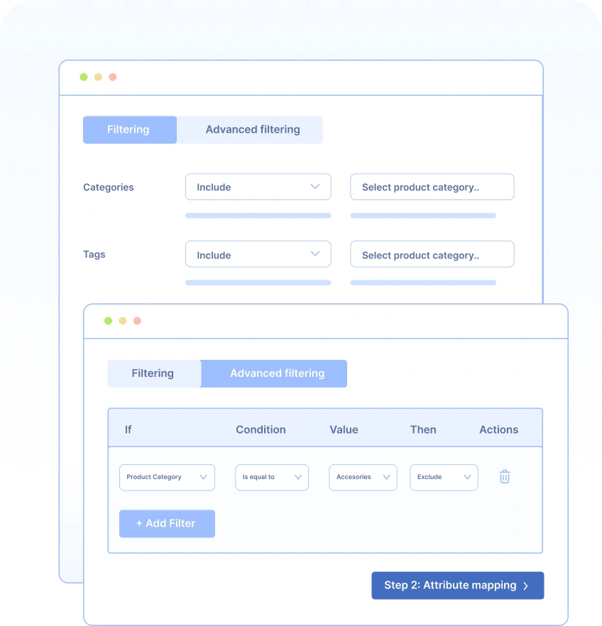 Use Advanced Filters and Conditions When Generating Product Feed